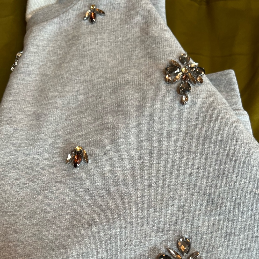 J crew jeweled sweatshirt